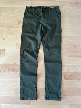 Mavi Olive Green Relaxed Straight Leg Pants